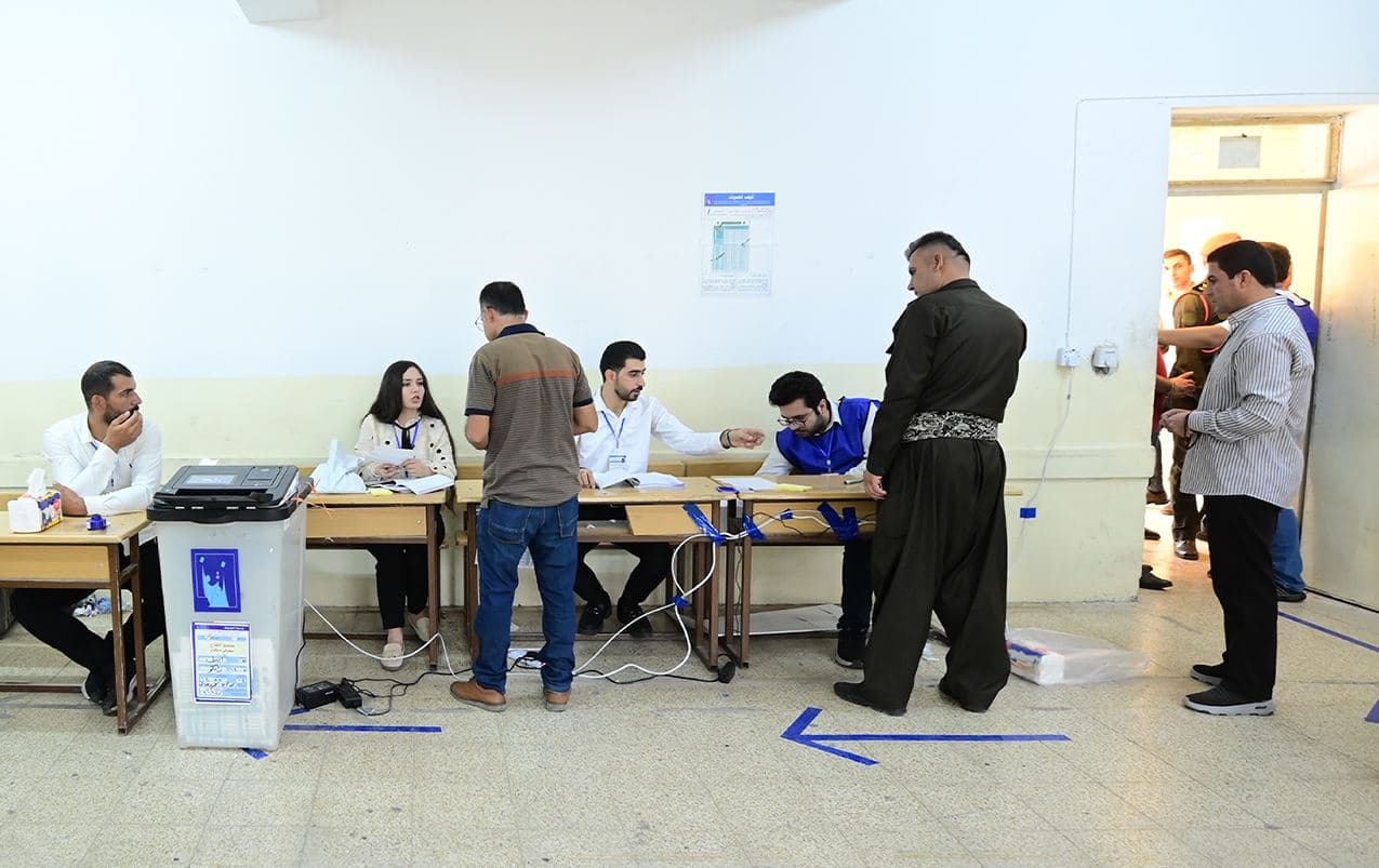  بنکەیەکی دەنگدان. وێنە: بڵند تاهیر - رووداو