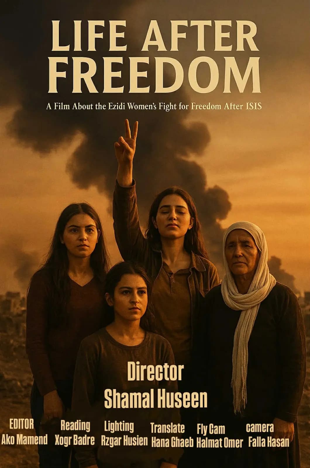 ملصق الفيلم الوثائقي "الحياة بعد الحرية"