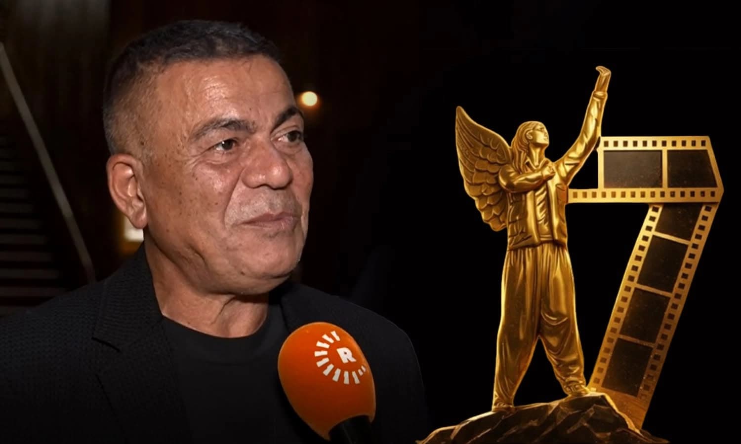 شعار مهرجان كوباني السينمائي الدولي (تمثال المرأة الحرة) - الفنان هوزان دينو
