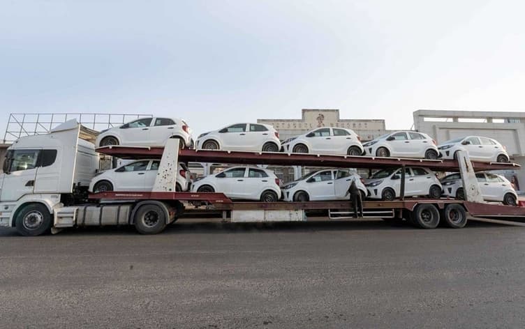 An undated photo of imported cars to Iraq. File photo: Bilind T. Abdullah/ Rudaw