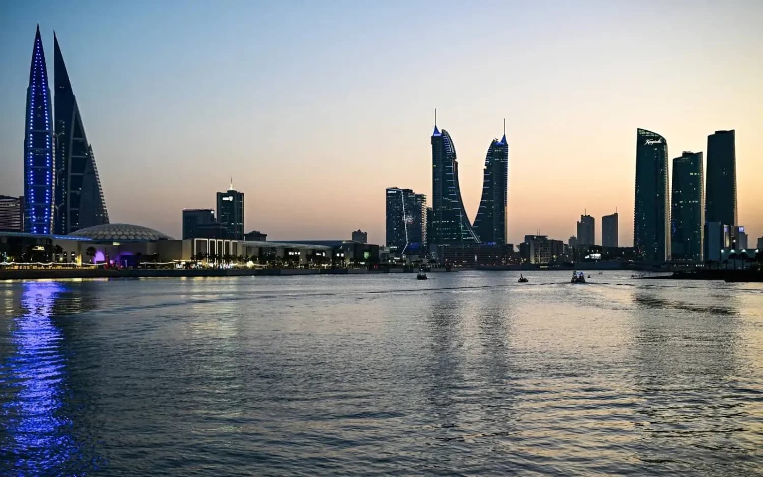 A sunset view of the coastline in Manama, Bahrain. File Photo: AFP