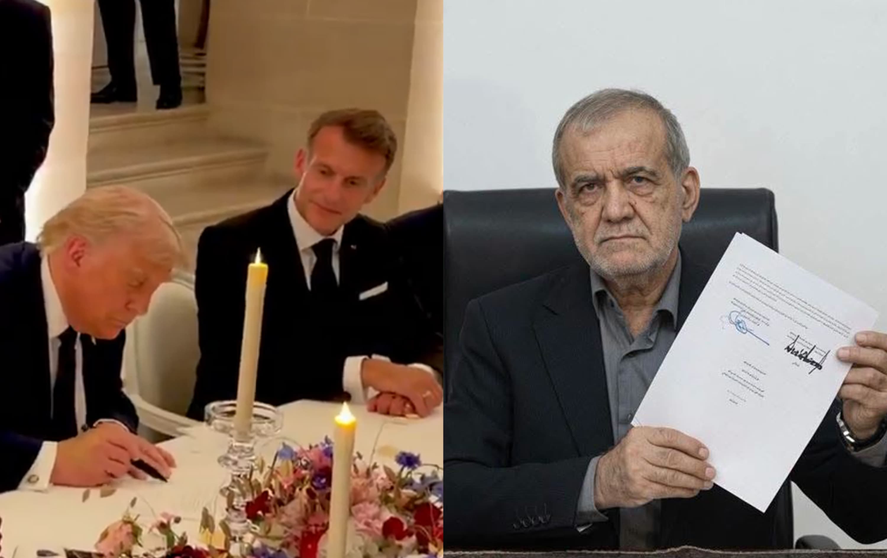 ترمب وبيزشكيان يوقّعان مذكرة تفاهم لإنهاء الحرب
