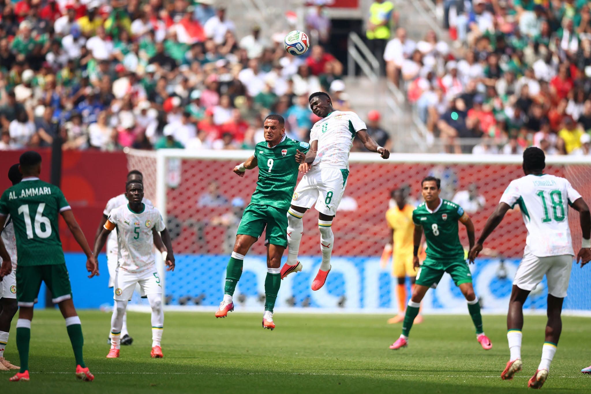 المنتخب العراقي يختتم مشواره في المونديال بخسارة ثقيلة أمام السنغال
