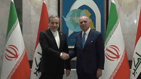 وزير الخارجية العراقي ونظيره الإيراني يبحثان آخر التطورات الإقليمية في مبنى وزارة الخارجية العراقية