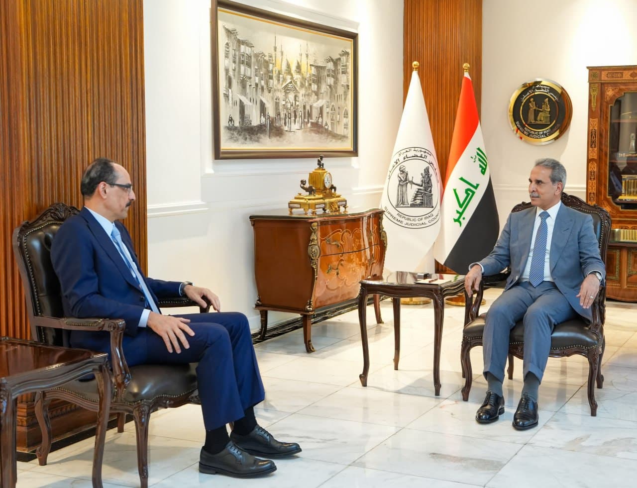 زيدان ورئيس المخابرات التركي يبحثان مكافحة الإرهاب والتنسيق الإقليمي