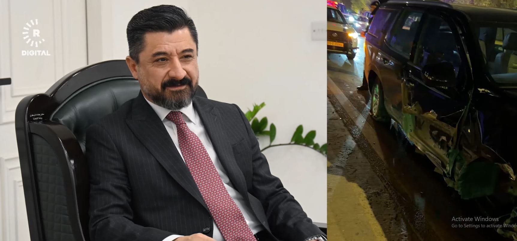 وزير العدل العراقي خالد شواني يتعرض لحادث سير
