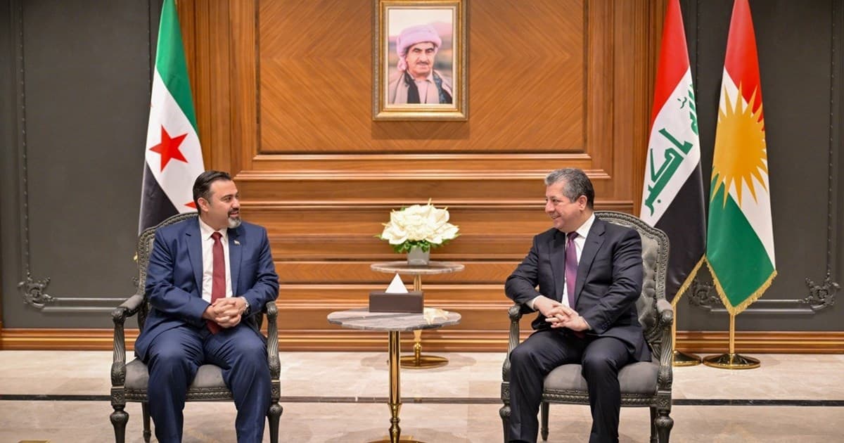 مسرور بارزاني خلال استقباله لوزير التربية السوري: إننا مستعدون لتعزيز أطر التعاون والتنسيق المشترك مع الحكومة السورية