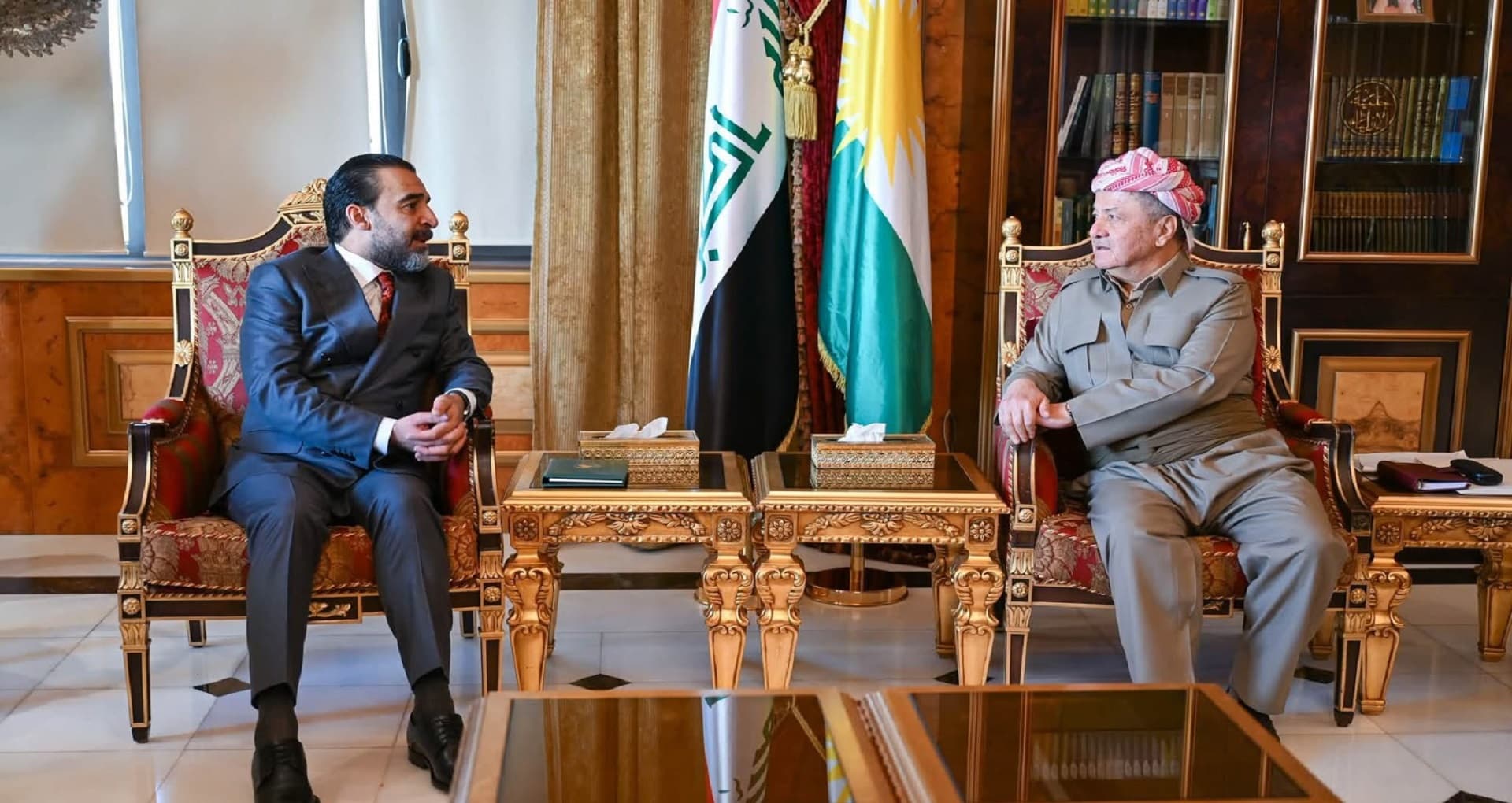 الرئيس بارزاني والحلبوسي يبحثان الأوضاع في العراق والمنطقة