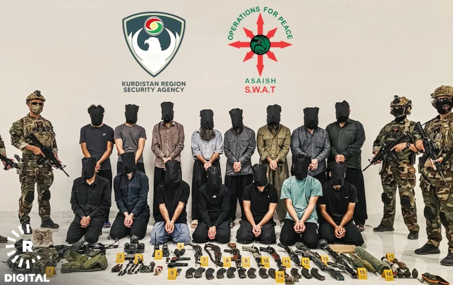 أسايش السليمانية: إحباط مخطط لداعش لتأسيس "إمارة" واعتقال 22 عنصراً