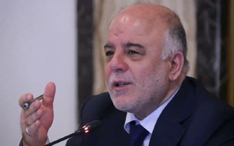 العبادي : الغطاء الجوي للتحالف الدولي يتم بموافقة عراقية