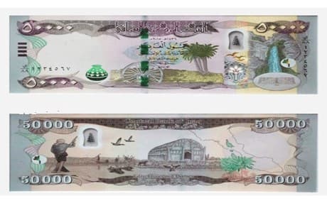 ورقة نقدية فئة 50 الف دينار عراقي