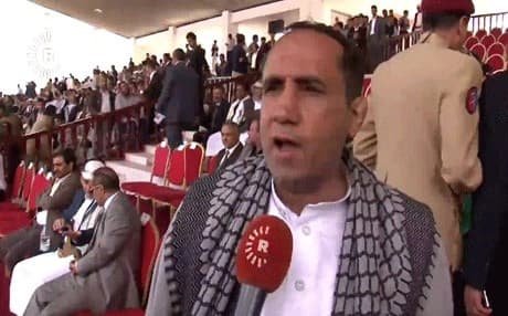 تظاهرة لأنصار الرئيس السابق والحوثيين بمرور عامين على عاصفة الحزم 