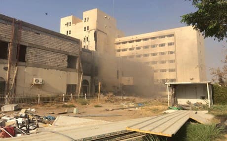 اندلاع حريق في مستشفى الرمادي