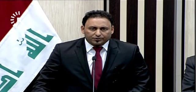 حسن كريم الكعبي يتحدث سيرته الذاتيه أمام أعضاء البرلمان 