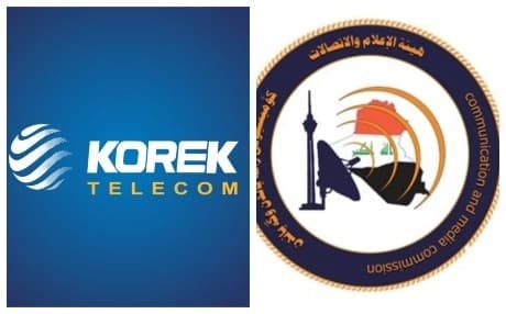 شعارا هيئة الإعلام والاتصالات وكورك