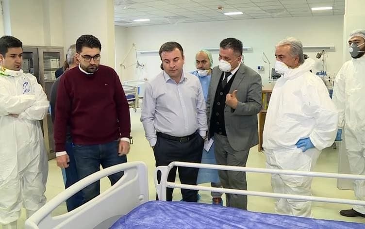مشفى مرضى كورونا في السليمانية