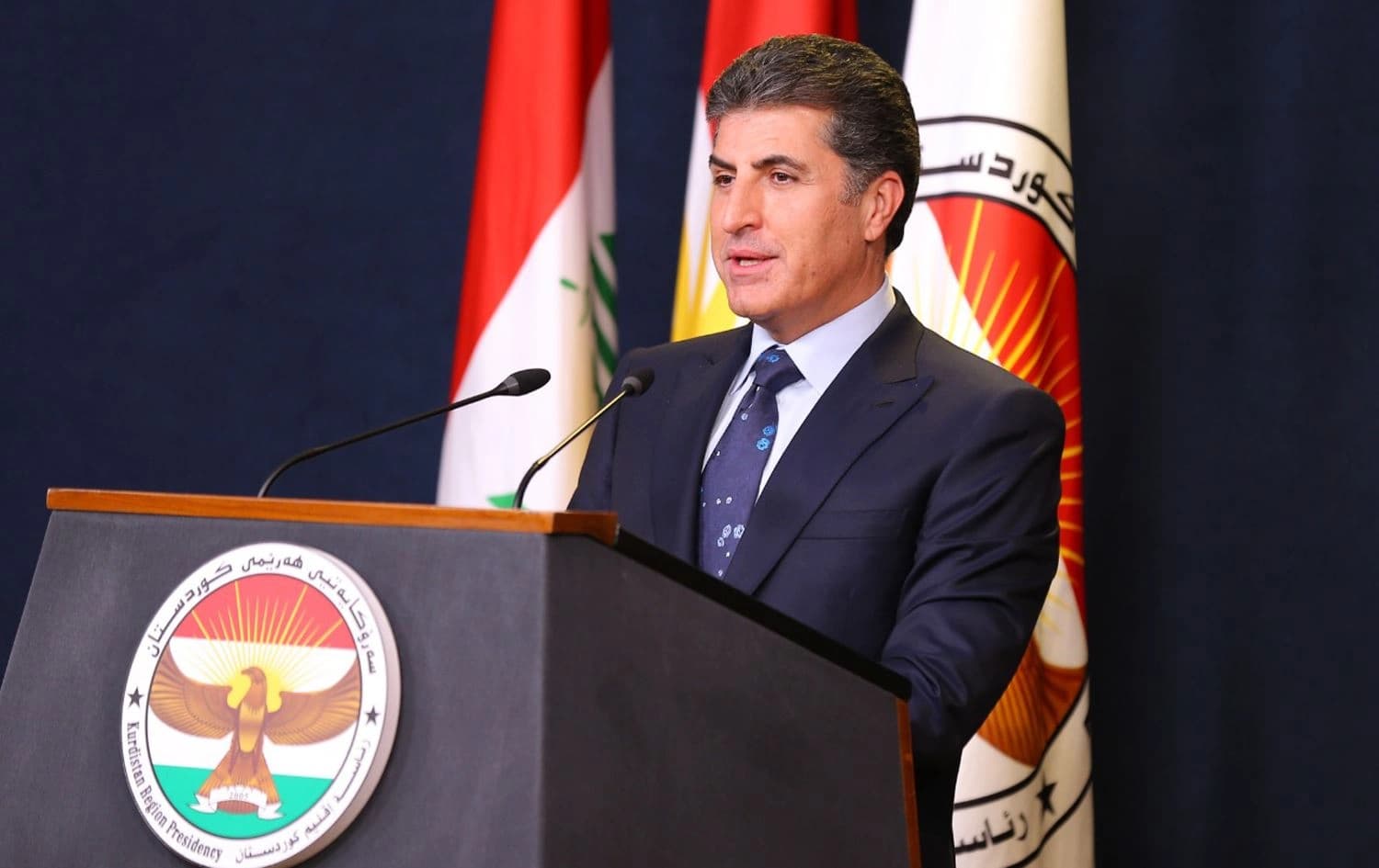 رئيس إقليم كوردستان نيجيرفان بارزاني