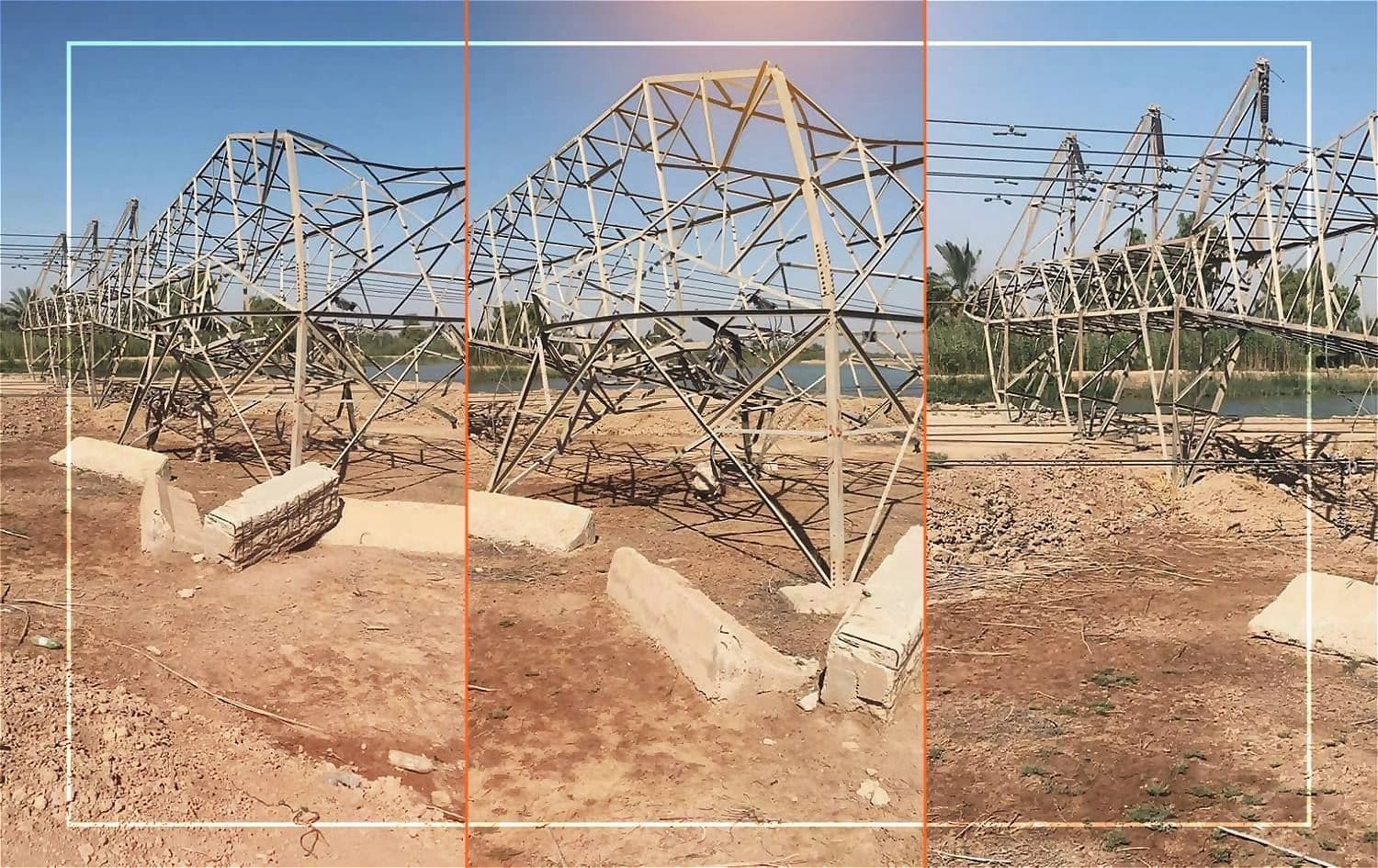 الكهرباء العراقية: استهداف خط الطاقة المغذي لمشروع ماء الكرخ