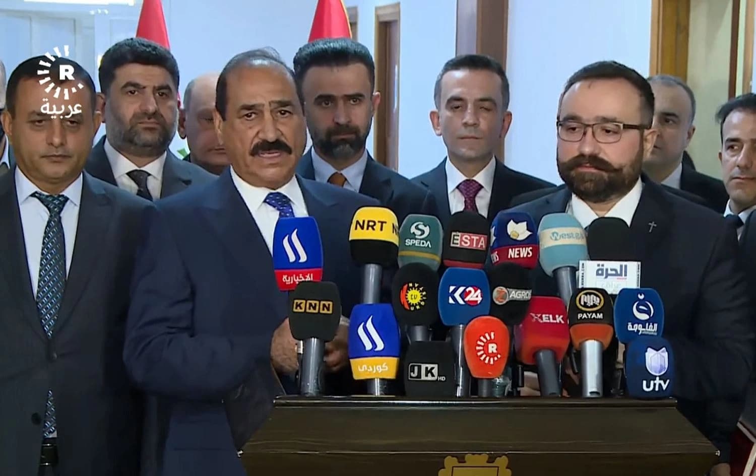 مؤتمر صحفي لوزيري النقل في الحكومة الاتحادية وحكومة اقليم كوردستان