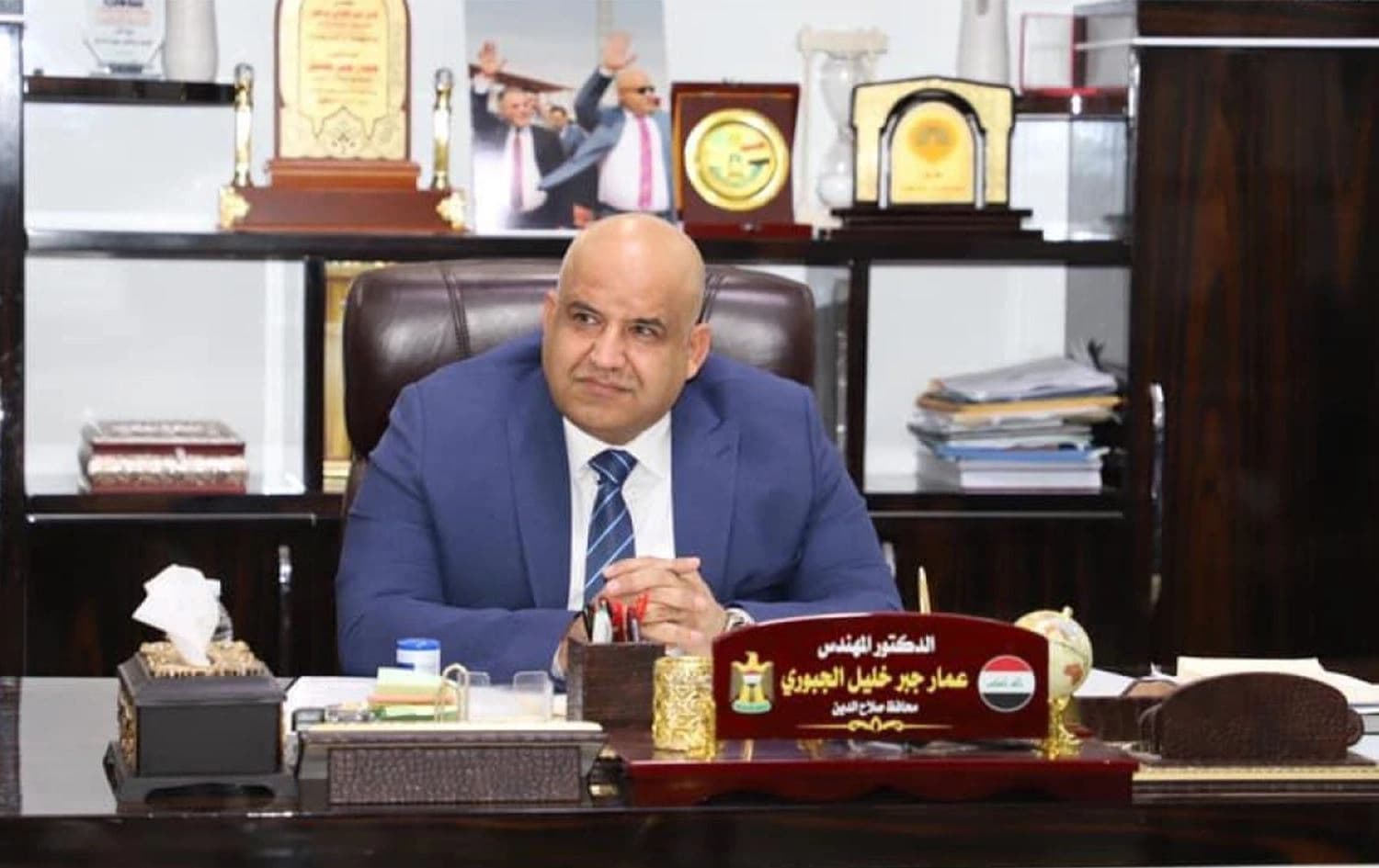عمار جبر الجبوري محافظ صلاح الدين السابق 