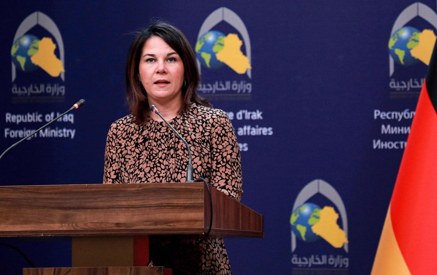 وزيرة الخارجية الألمانية: ندعم تخفيف آثار التغيّرات المناخية في العراق