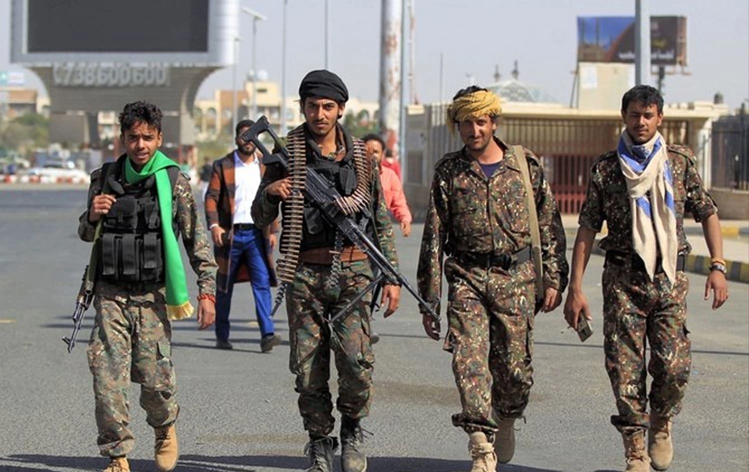 مسلحون حوثيون في اليمن/ AFP