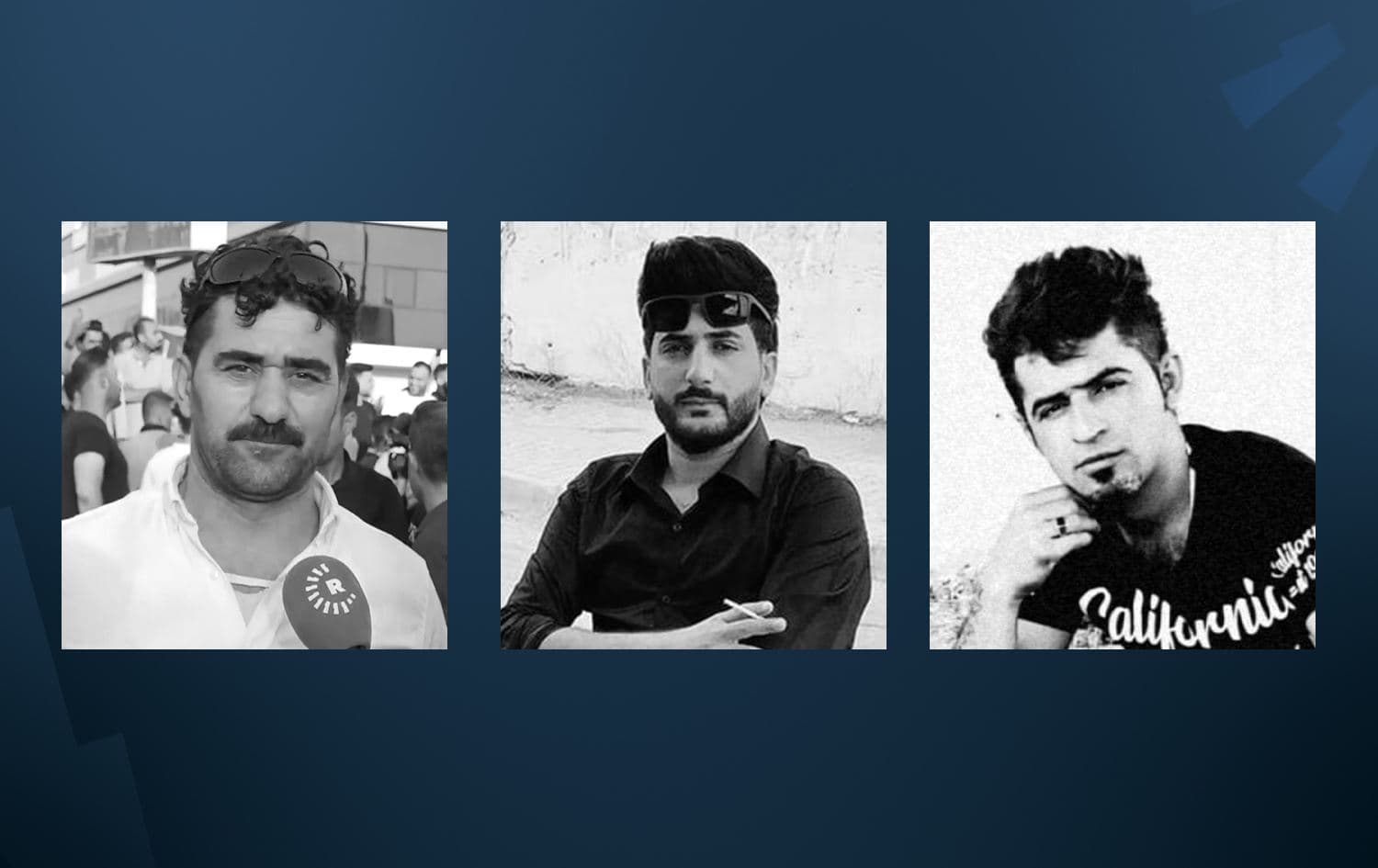 الضحايا الثلاث الذين سقطوا خلال التظاهرات في كركوك