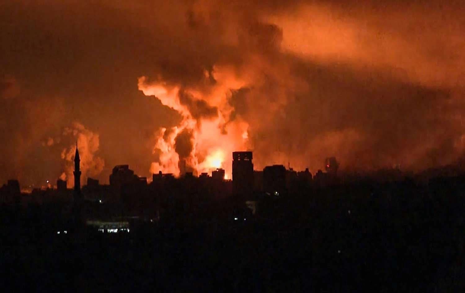 قصف إسرائيلي على غزة/ AFP