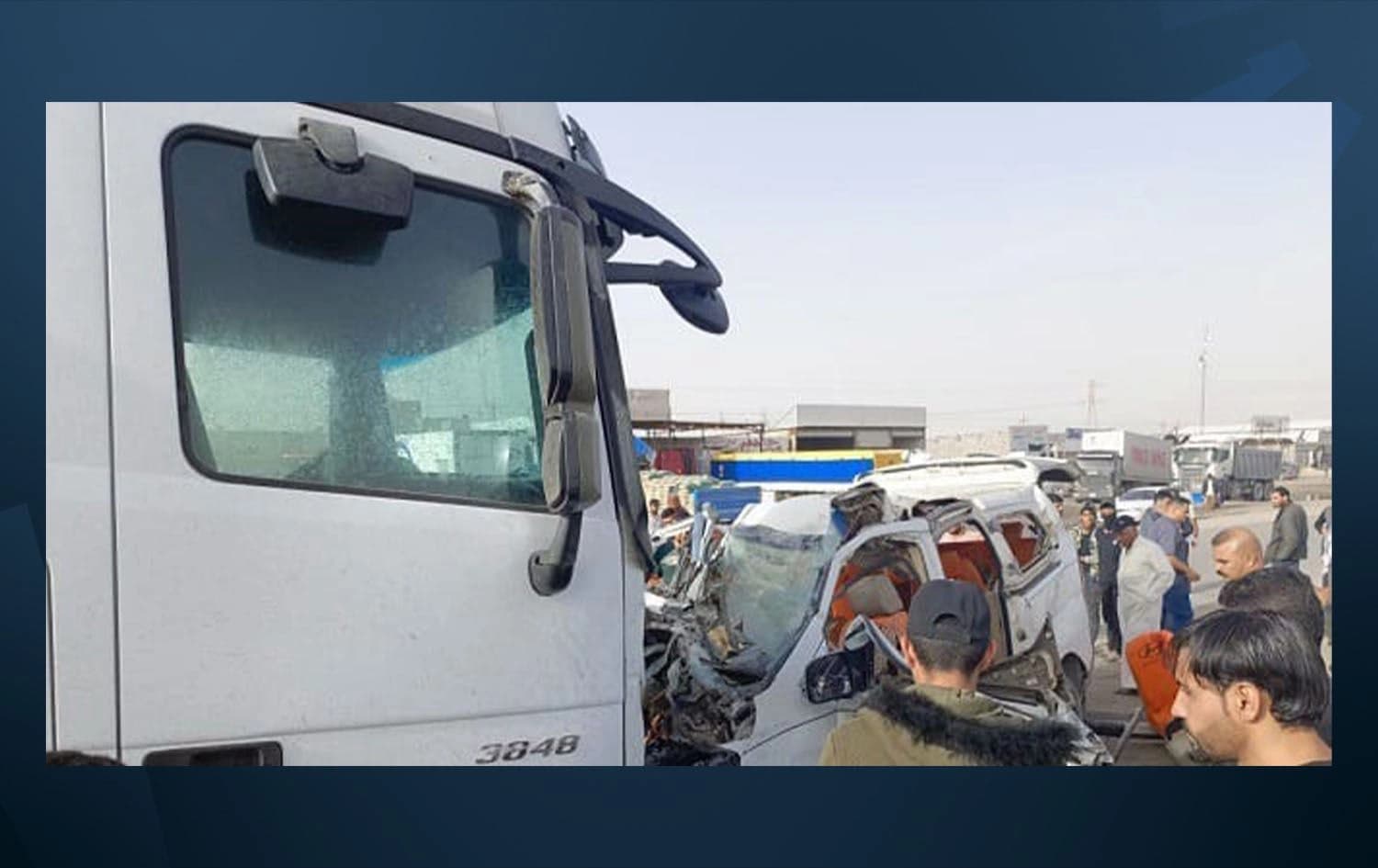صورة من حادث التصادم 