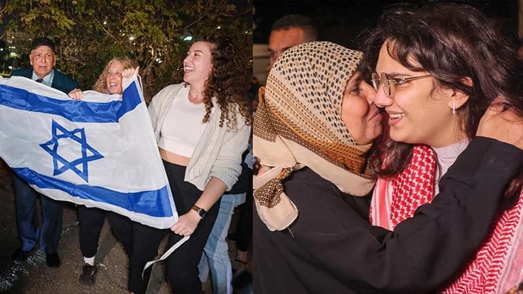 استقبال أسيرة فلسطينية وفرح في إسرائيل/ AFP