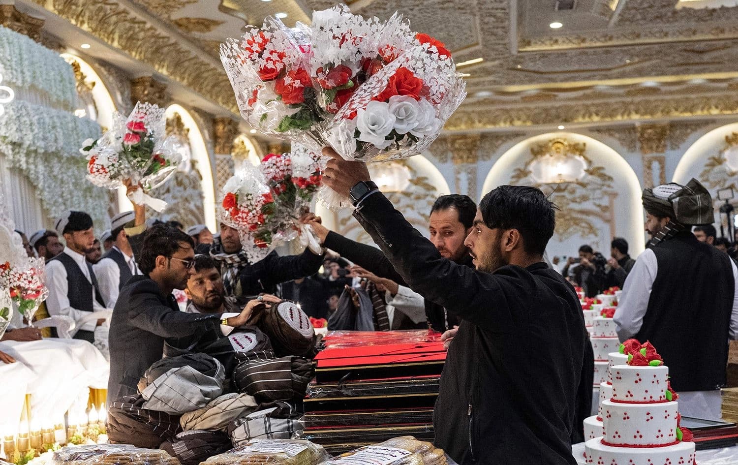 حفل زفاف جماعي في العاصمة الأفغانية كابول/ الصورة - AFP