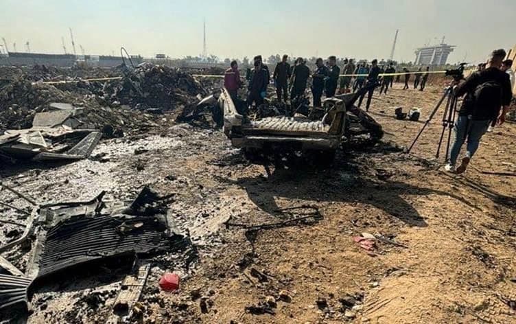 موقع قصف مقر للحشد في بغداد