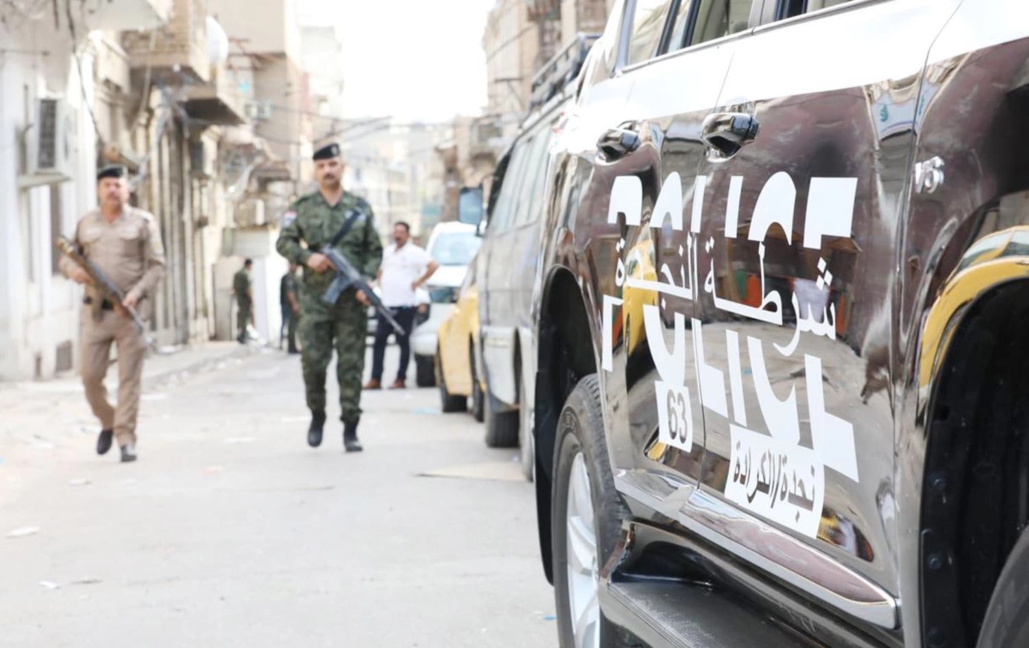 انتشار شرطة النجدة في منطقة البتاوين