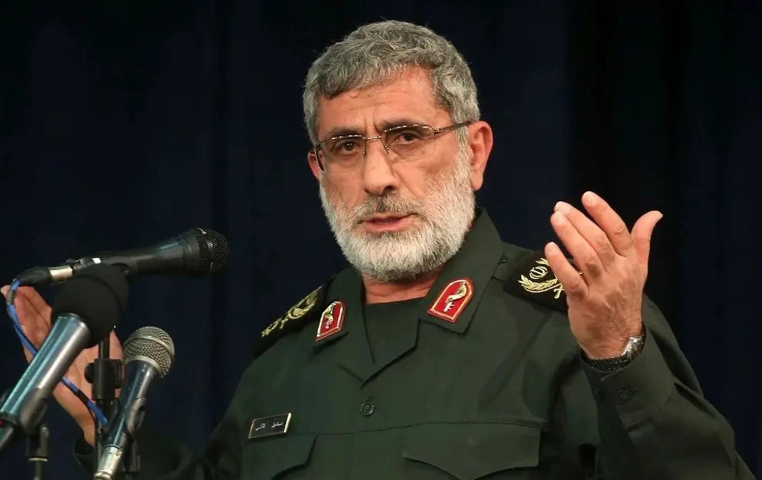 قائد فيلق القدس الإيراني إسماعيل قاآني