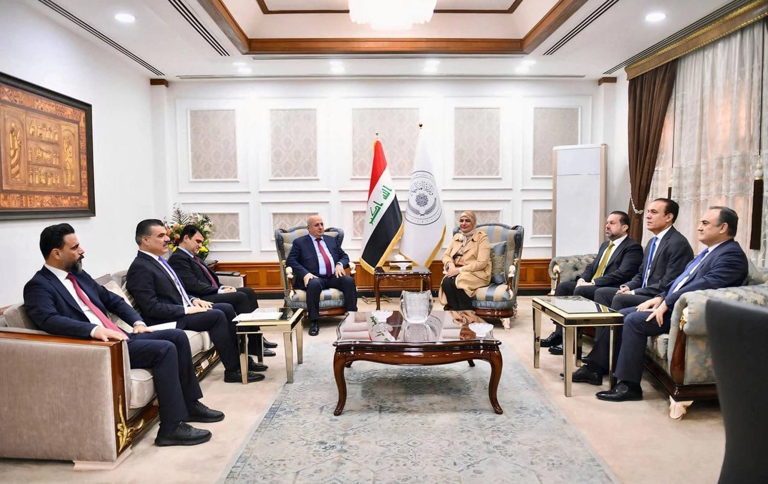 اجتماع وزير المالية العراقي طيف سامي مع وفد من اقليم كوردستان