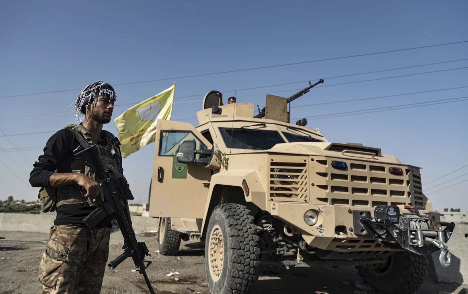 مقاتل من قوات سوريا الديمقراطية - AFP