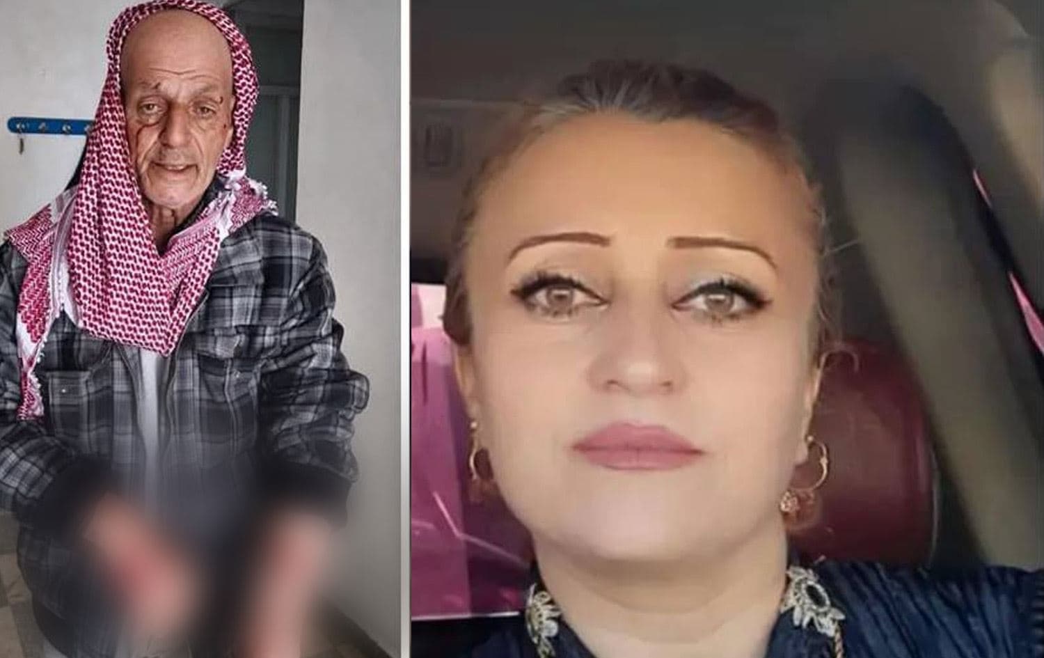 المرأة المختطفة - المسن المعتدي عليه في عفرين 