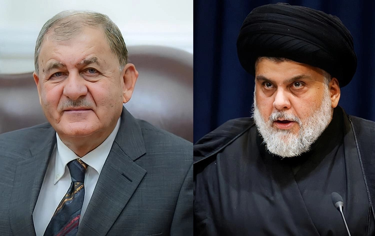 مقتدى الصدر وعبد اللطيف رشيد 