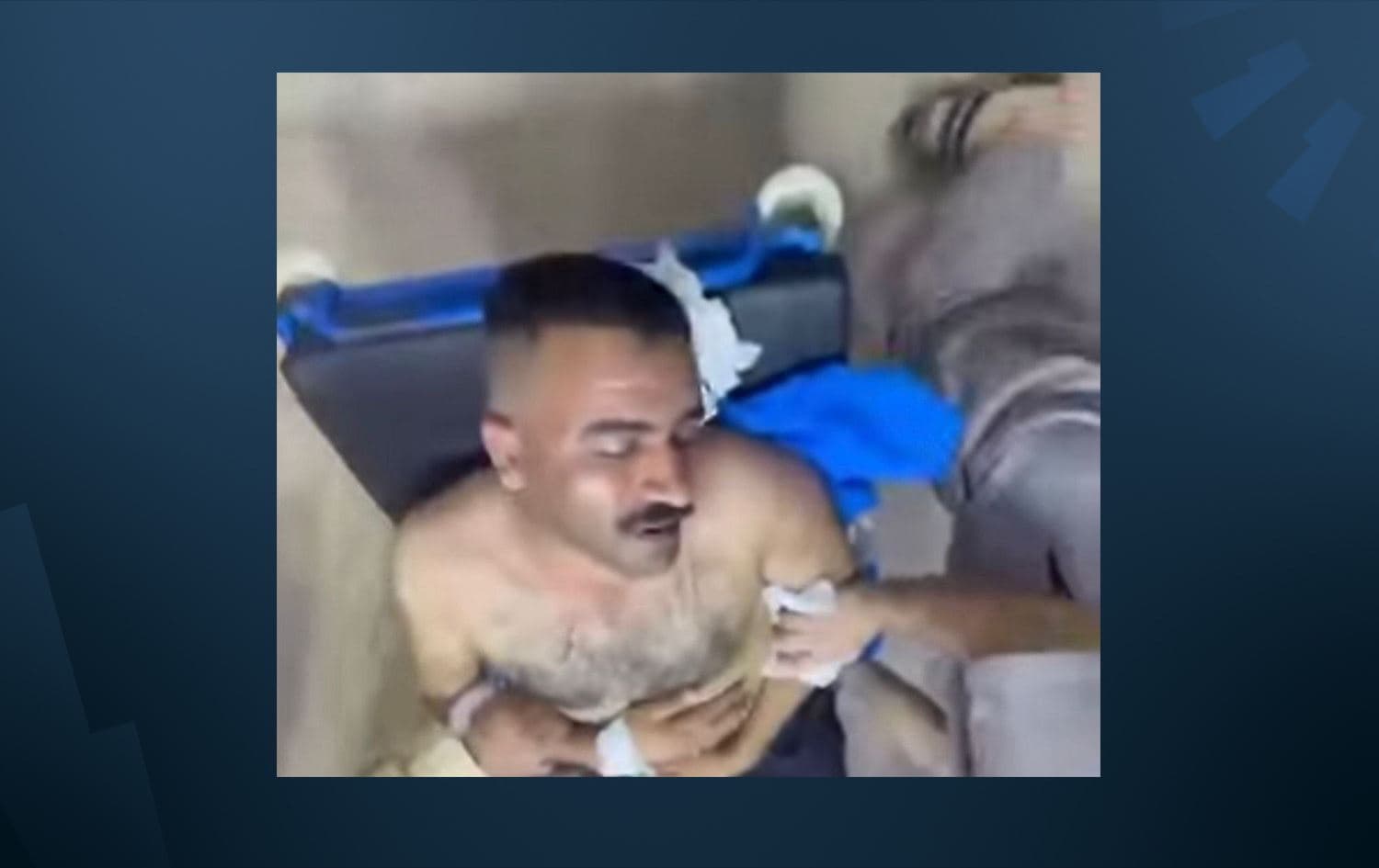 المواطن قاسم محمد المعتدى عليه من قبل حراس النائب طه المجمعي