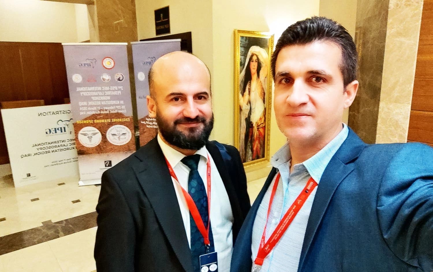 الدكتور بيار عبد الله والدكتور هيمن باجلان