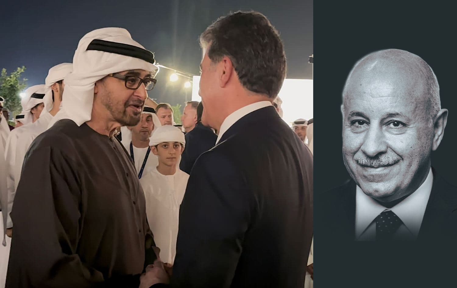 صورة للراحل كريم سنجاري ولقاء سابق بين نيجيرفان بارزاني ومحمد بن زايد آل نهيان