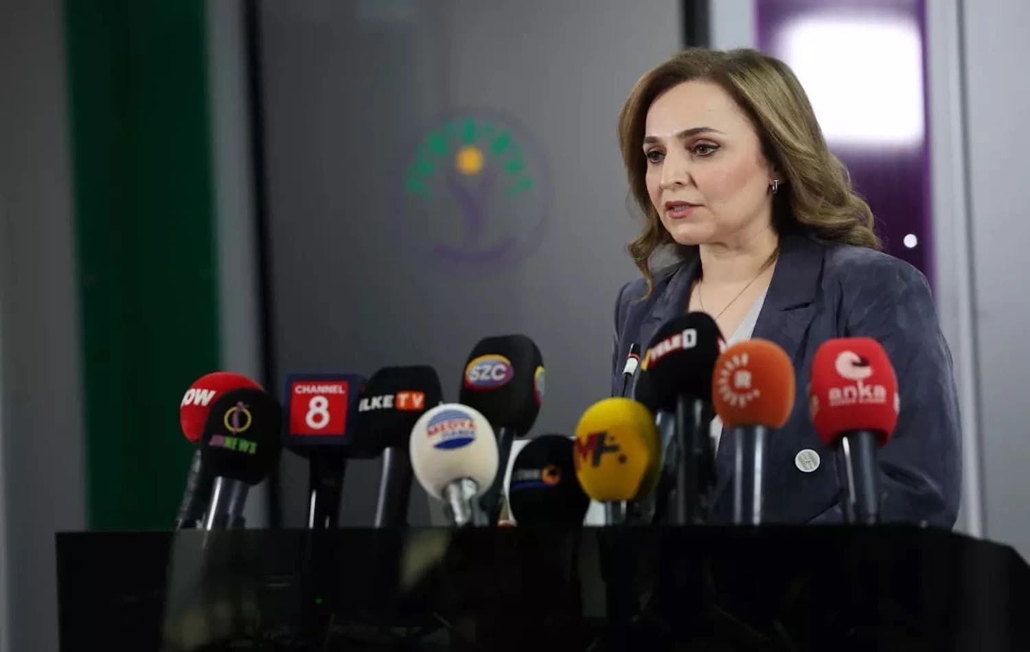 المتحدثة باسم حزب المساواة وديمقراطية الشعوب (DEM)، عائشة غول دوغان