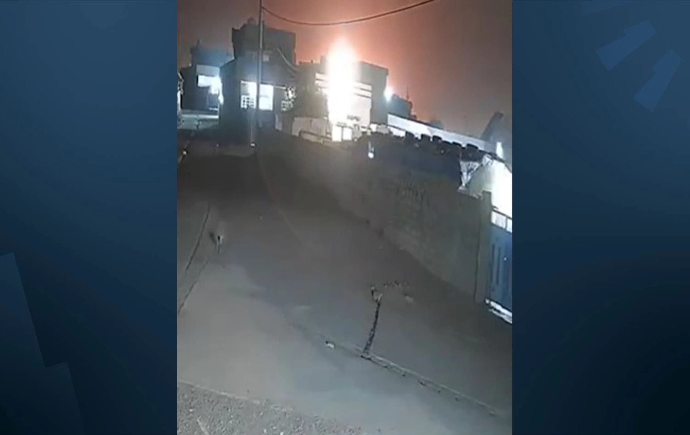 جانب من إسقاط مسيرة في أربيل أمس 