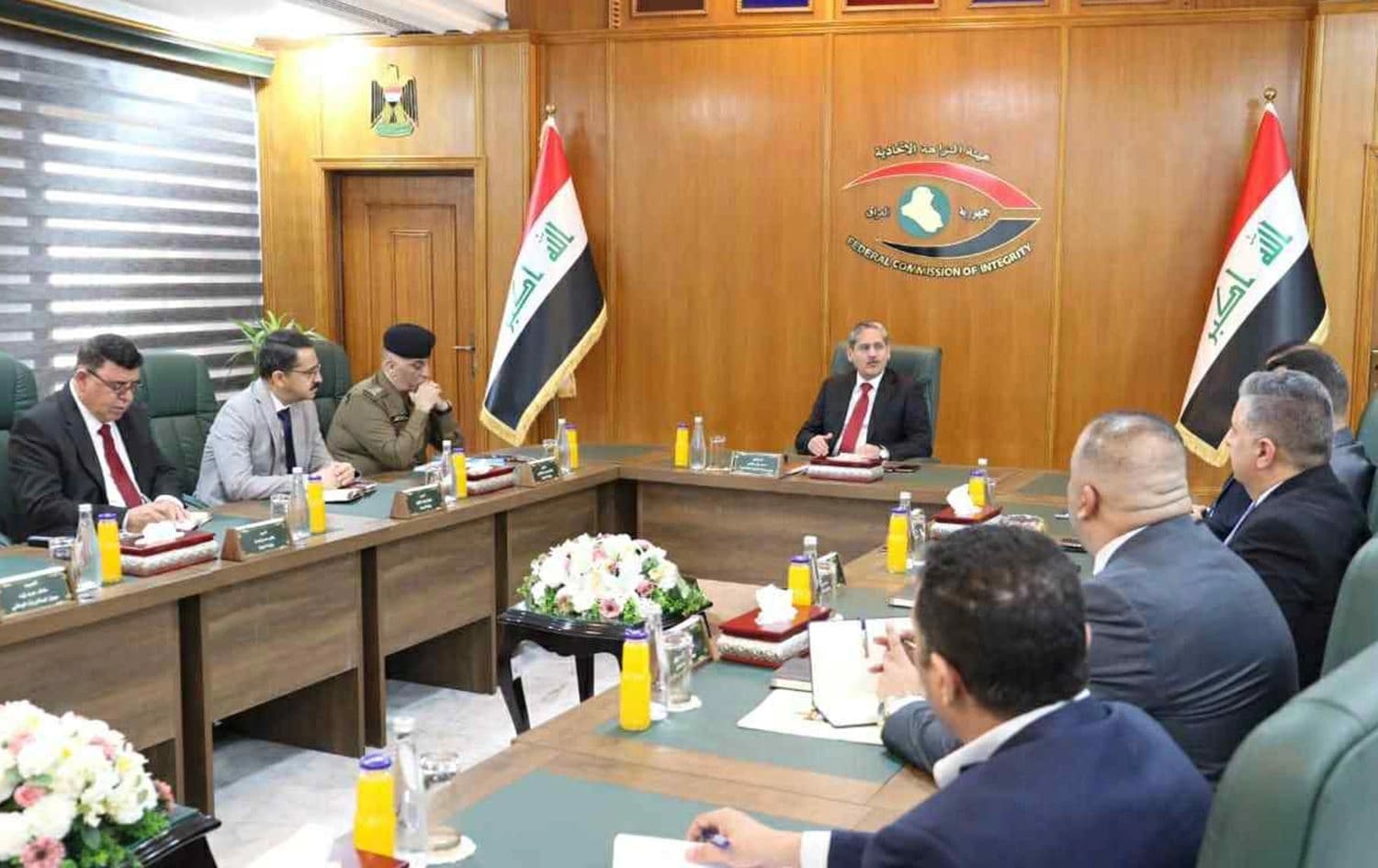 اجتماع هيئة النزاهة العراقية بحضور ممثلي وزارات ومفوضية الانتخابات