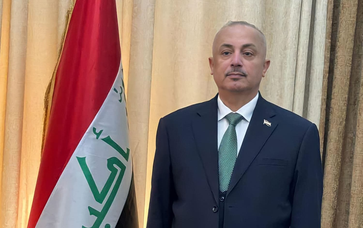  القائم بالأعمال المؤقت في سفارة جمهورية العراق بدمشق ياسين شريف الحجيمي - رووداو 