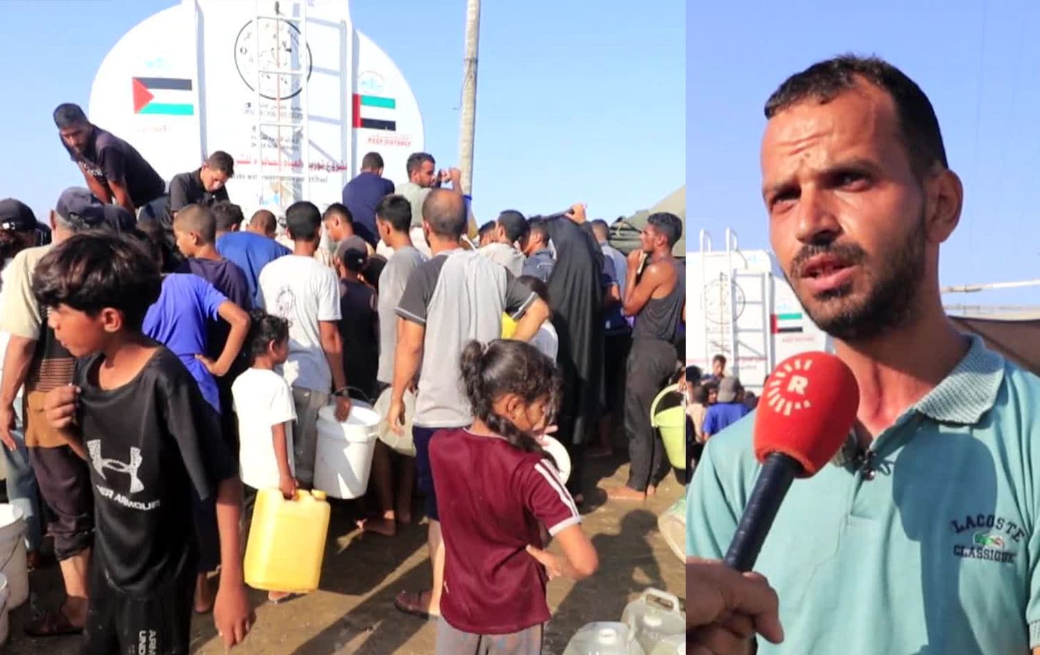 شح المياه وتلوثها يفتكان حياة النازحين في غزة