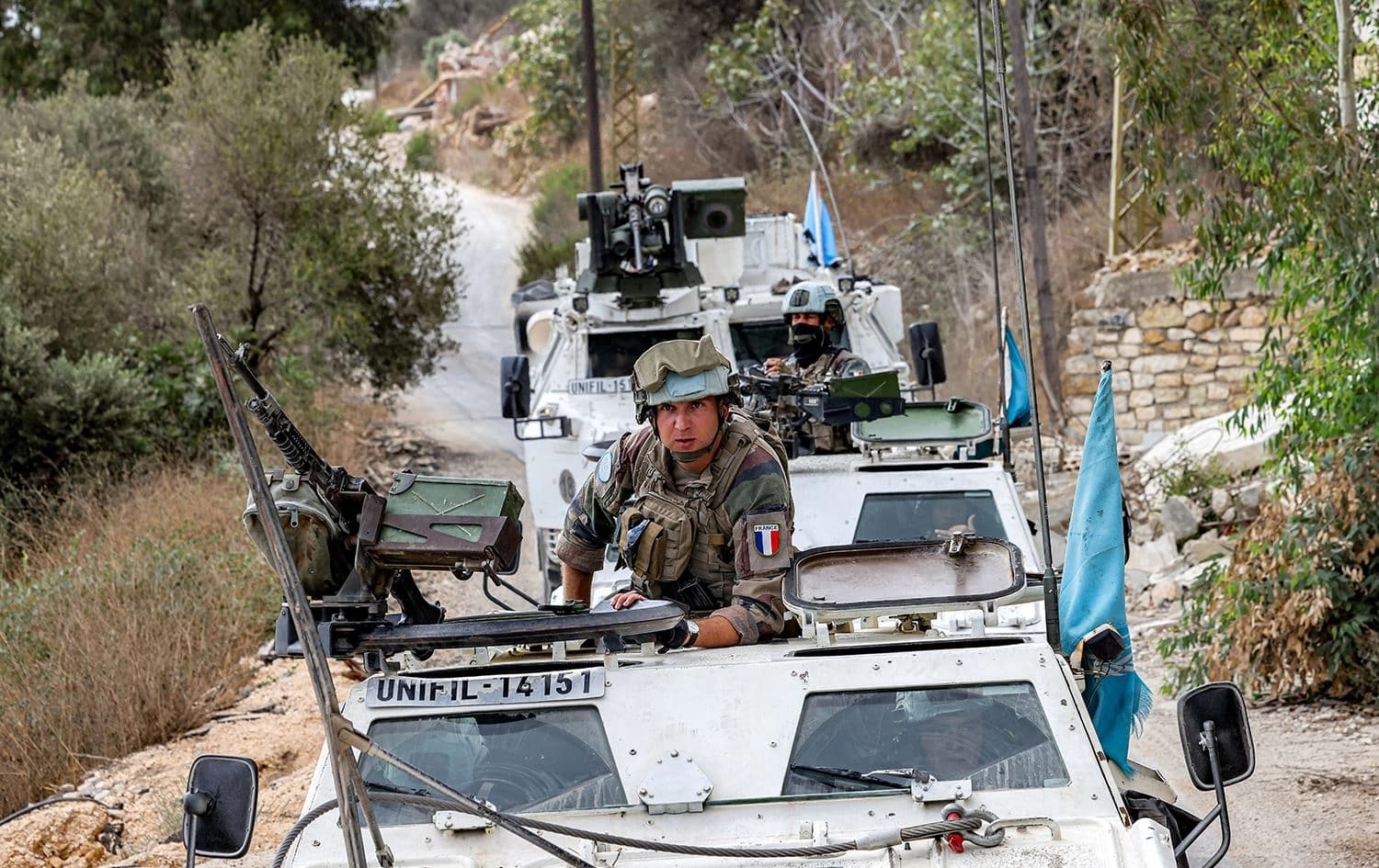 عناصر من قوة الأمم المتحدة في جنوب لبنان-AFP