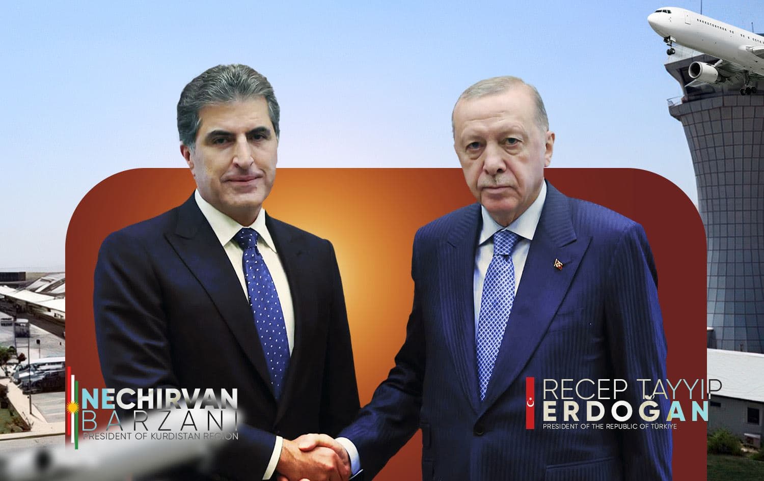 بناء على طلب نيجيرفان بارزاني.. أردوغان يقرر فتح الأجواء التركية أمام مطار السليمانية