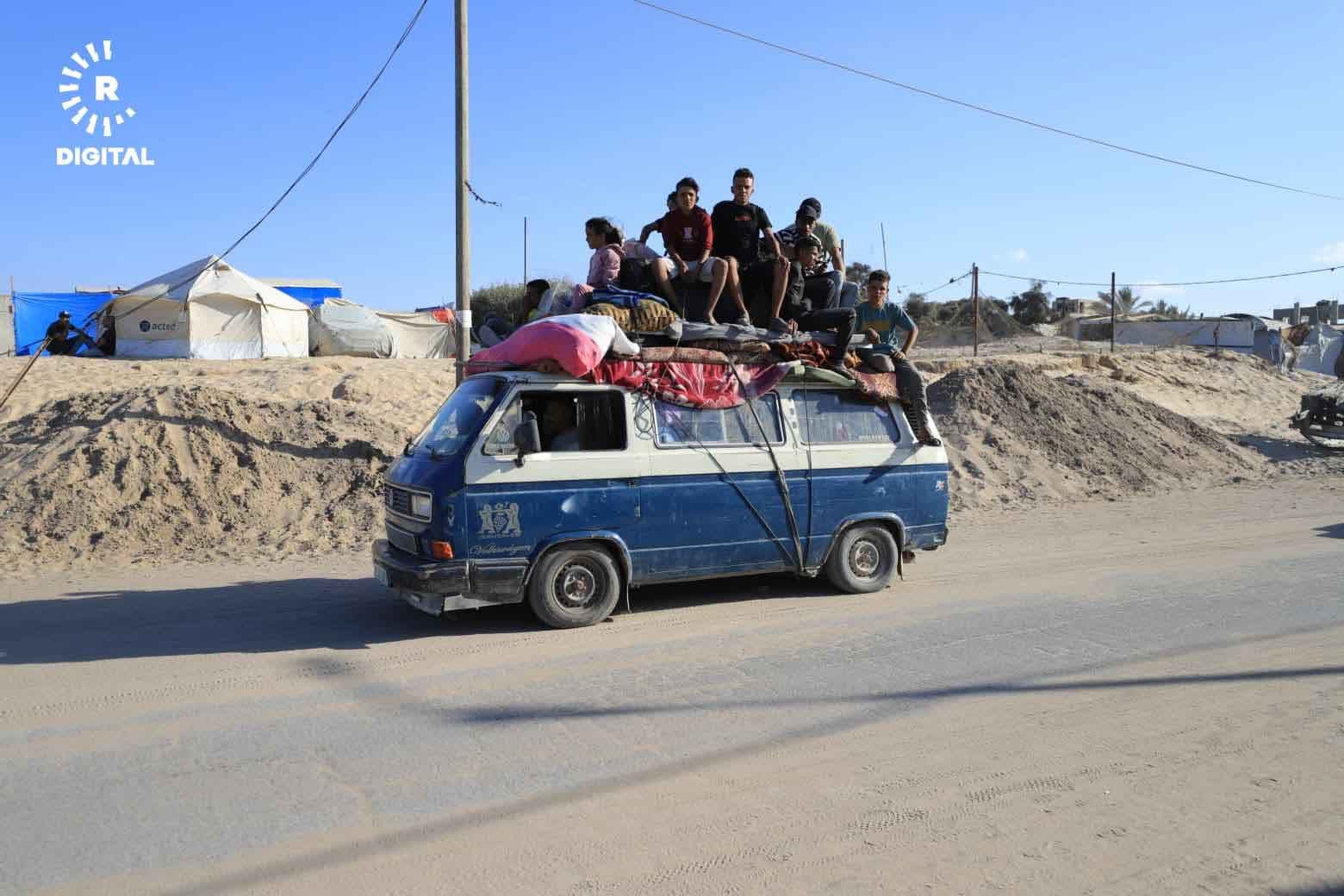 نازحون يعودون إلى أماكنهم في غزة - رووداو 