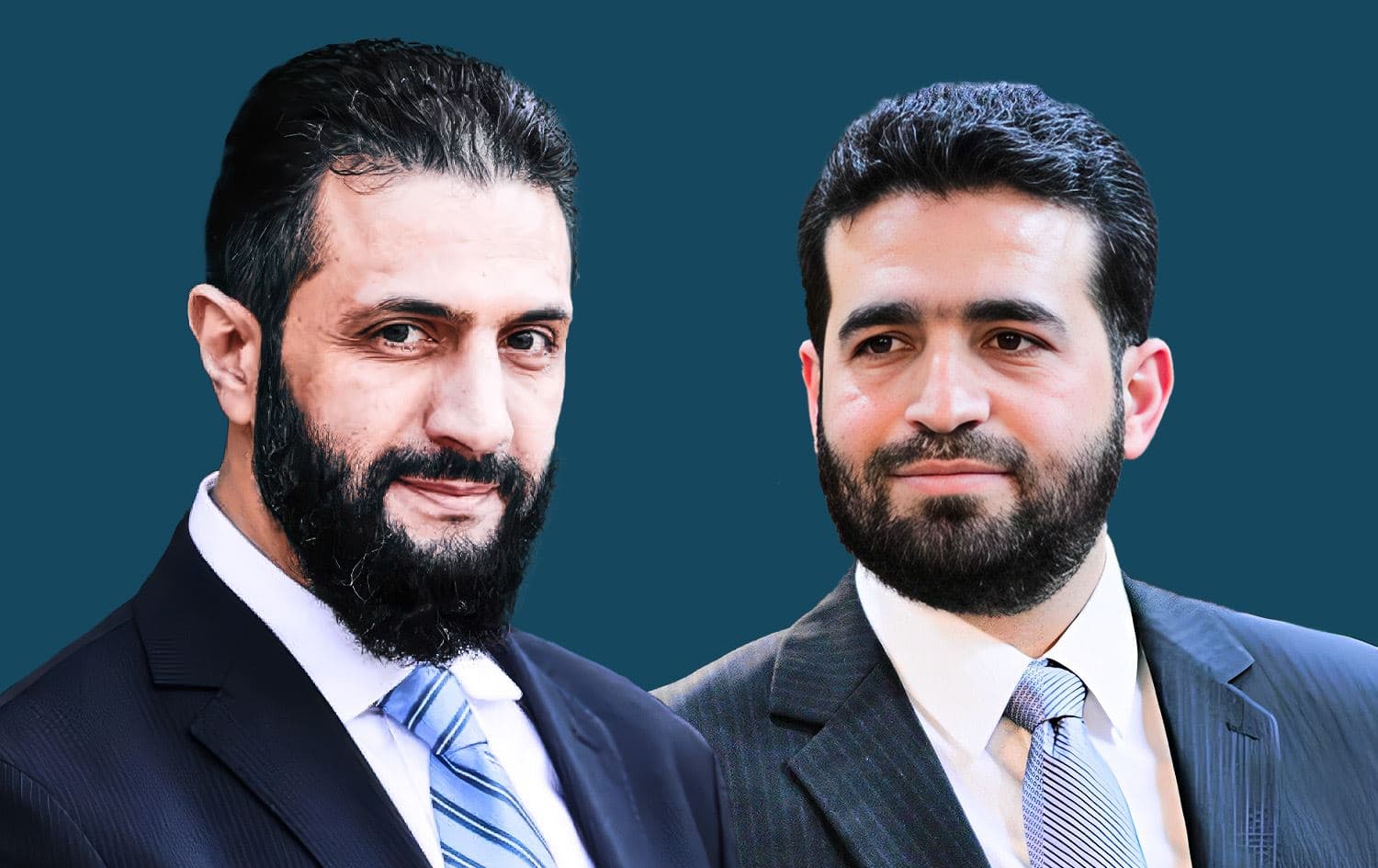 أحمد الشرع وأنس خطاب 